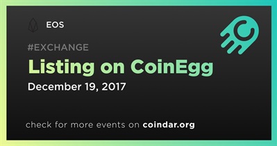 Listing on CoinEgg