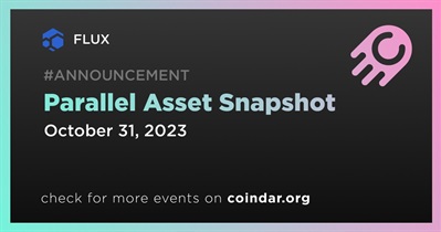 FLUX to Conduct Parallel Asset Snapshot on October 31st