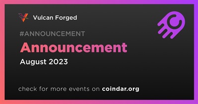Vulcan Forged to Make Announcement on August