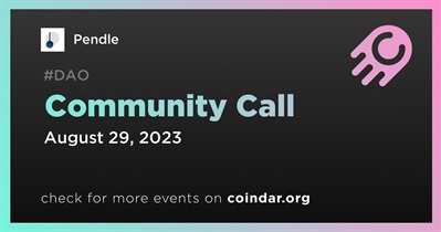 Pendle to Host Community Call on August 29th