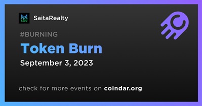 SaitaRealty to Hold Token Burn