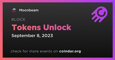 0.42% of GLMR Tokens Will Be Unlocked on September 8th