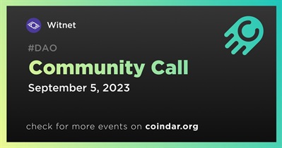 Witnet to Host Community Call on September 5th