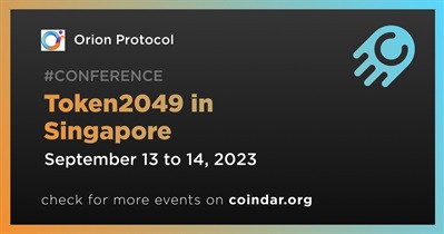 Orion Protocol to Participate in Token2049 in Singapore
