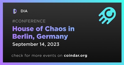 DIA to Participate in House of Chaos in Berlin on September 14th