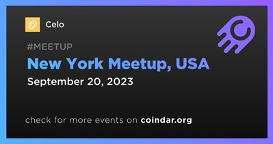 Celo to Host Meetup in New York on September 20th