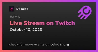 Dexalot to Hold Live Stream on Twitch on October 10th