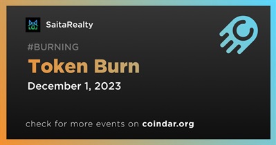 SaitaRealty to Hold Token Burn on December 1st