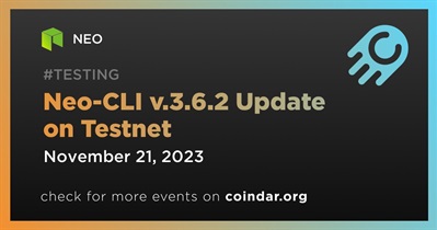 NEO to Upgrade Neo-CLI v.3.6.2 on Testnet on November 21st