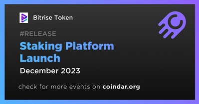 Bitrise Token to Launch Staking Platform in December