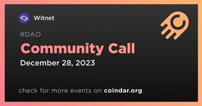 Witnet to Host Community Call on December 28th