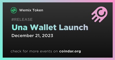 Wemix Token to Launch Una Wallet on December 21st