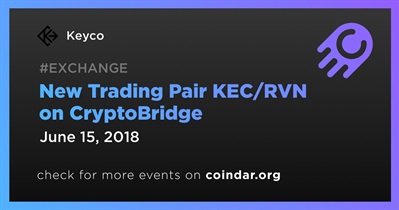 New Trading Pair KEC/RVN on CryptoBridge