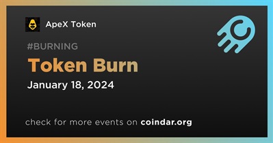 ApeX Token to Hold Token Burn on January 18th