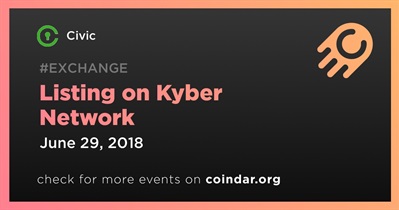 Listing on Kyber Network