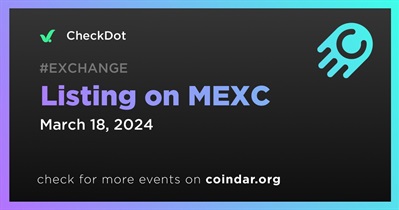 CheckDot to Be Listed on MEXC on March 18th