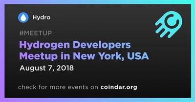 Hydrogen Developers Meetup in New York, USA