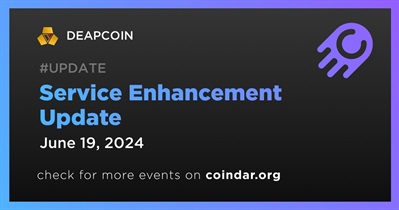 DEAPCOIN to Hold Service Enhancement Update on June 19th