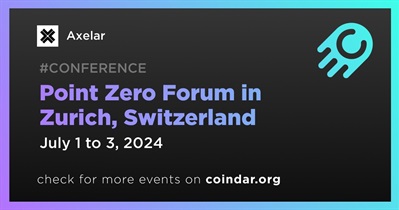 Axelar to Participate in Point Zero Forum in Zurich on July 1st
