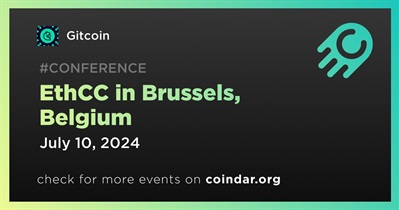 Gitcoin to Participate in EthCC in Brussels on July 10th