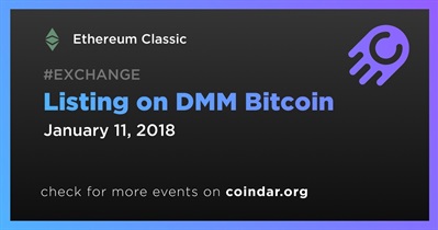 Listing on DMM Bitcoin