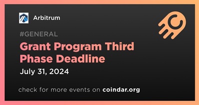 Arbitrum to Finish Grant Program Third Phase on July 31st
