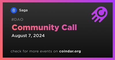 Saga to Host Community Call on August 7th
