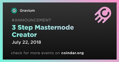 3 Step Masternode Creator
