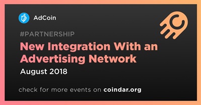 New Integration With an Advertising Network