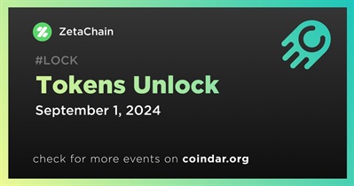 15.71% of ZETA Tokens Will Be Unlocked on September 1st