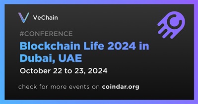 VeChain to Participate in Blockchain Life 2024 in Dubai on October 22nd