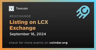 Toncoin to Be Listed on LCX Exchange