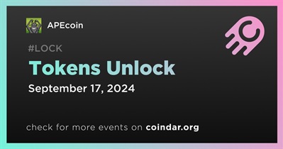 2.31% of APE Tokens Will Be Unlocked on September 17th