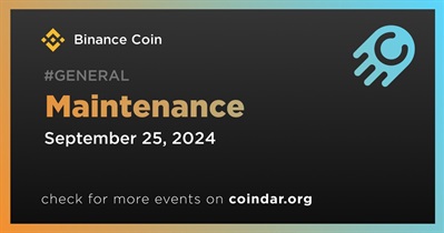 Binance Coin to Conduct Scheduled Maintenance on September 25th