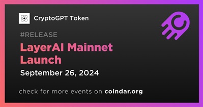 CryptoGPT Token to Launch LayerAI Mainnet on September 26th