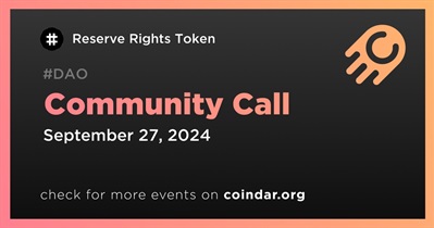 Reserve Rights Token to Host Community Call on September 27th