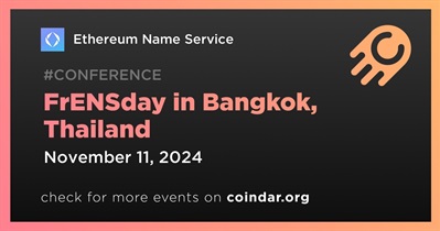 Ethereum Name Service to Participate in FrENSday in Bangkok on November 11th