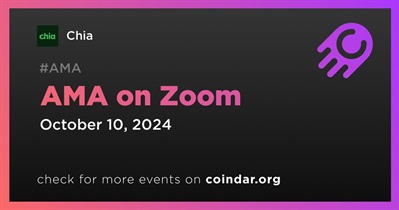 Chia to Hold AMA on Zoom on October 10th