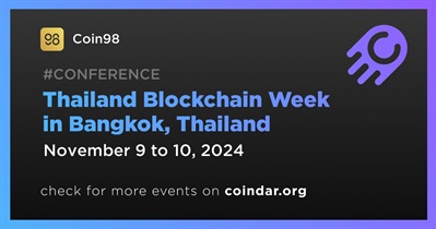 Coin98 to Participate in Thailand Blockchain Week in Bangkok on November 9th