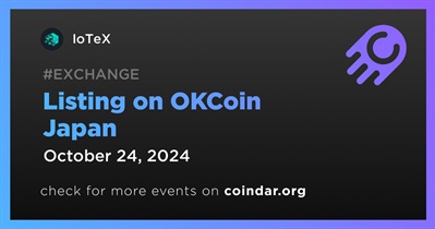 IoTeX to Be Listed on OKCoin Japan
