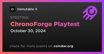 Immutable X to Host ChronoForge Playtest on October 30th