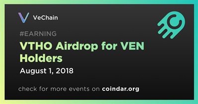 VTHO Airdrop for VEN Holders