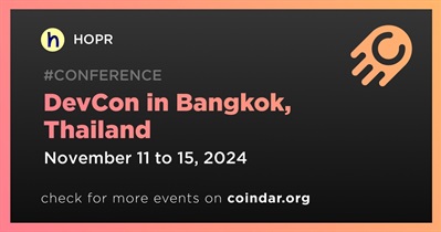 HOPR to Participate in DevCon in Bangkok on November 11th