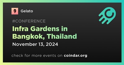 Gelato to Participate in Infra Gardens in Bangkok on November 13th