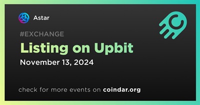 Astar to Be Listed on Upbit