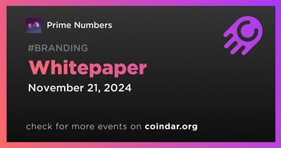 Prime Numbers to Release Whitepaper