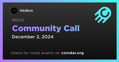 Hedera to Host Community Call on December 2nd