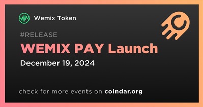 Wemix Token to Release WEMIX PAY on December 19th