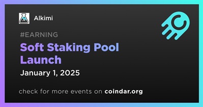 Alkimi to Launch Soft Staking Pool on January 1st