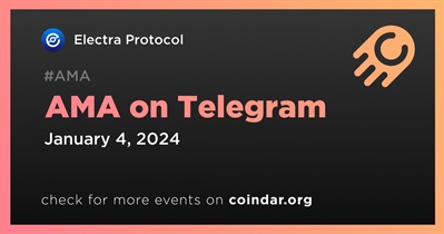 Electra Protocol to Hold AMA on Telegram on January 4th